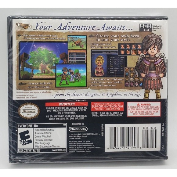 Dragon Quest IX: Sentinels of the Starry Skies (DS, 2010) brand new sealed! - Picture 4 of 4